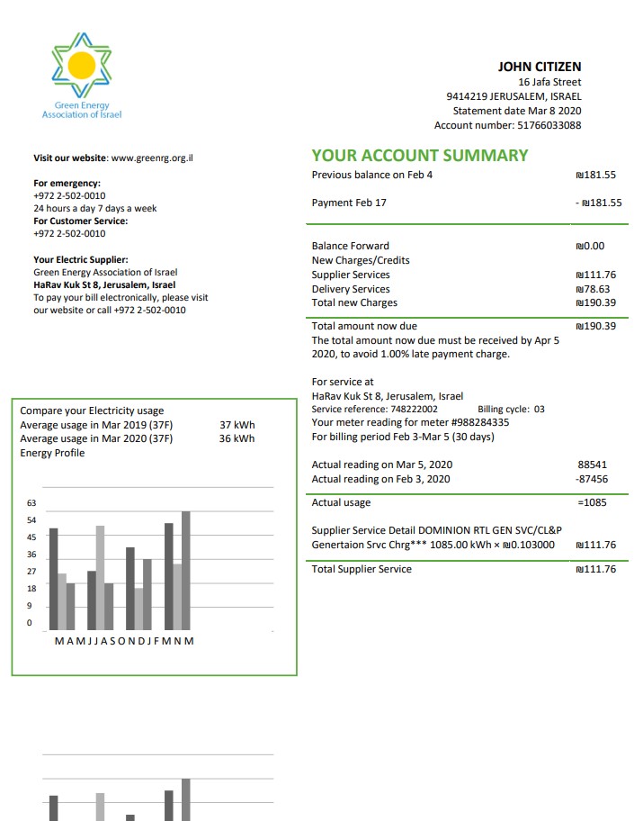  Minol USA business utility bill 